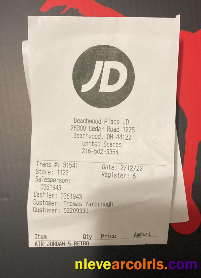 USA JD payment receipt